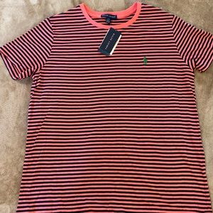Ralph Lauren - L - Pink & Blue Tee Shirt